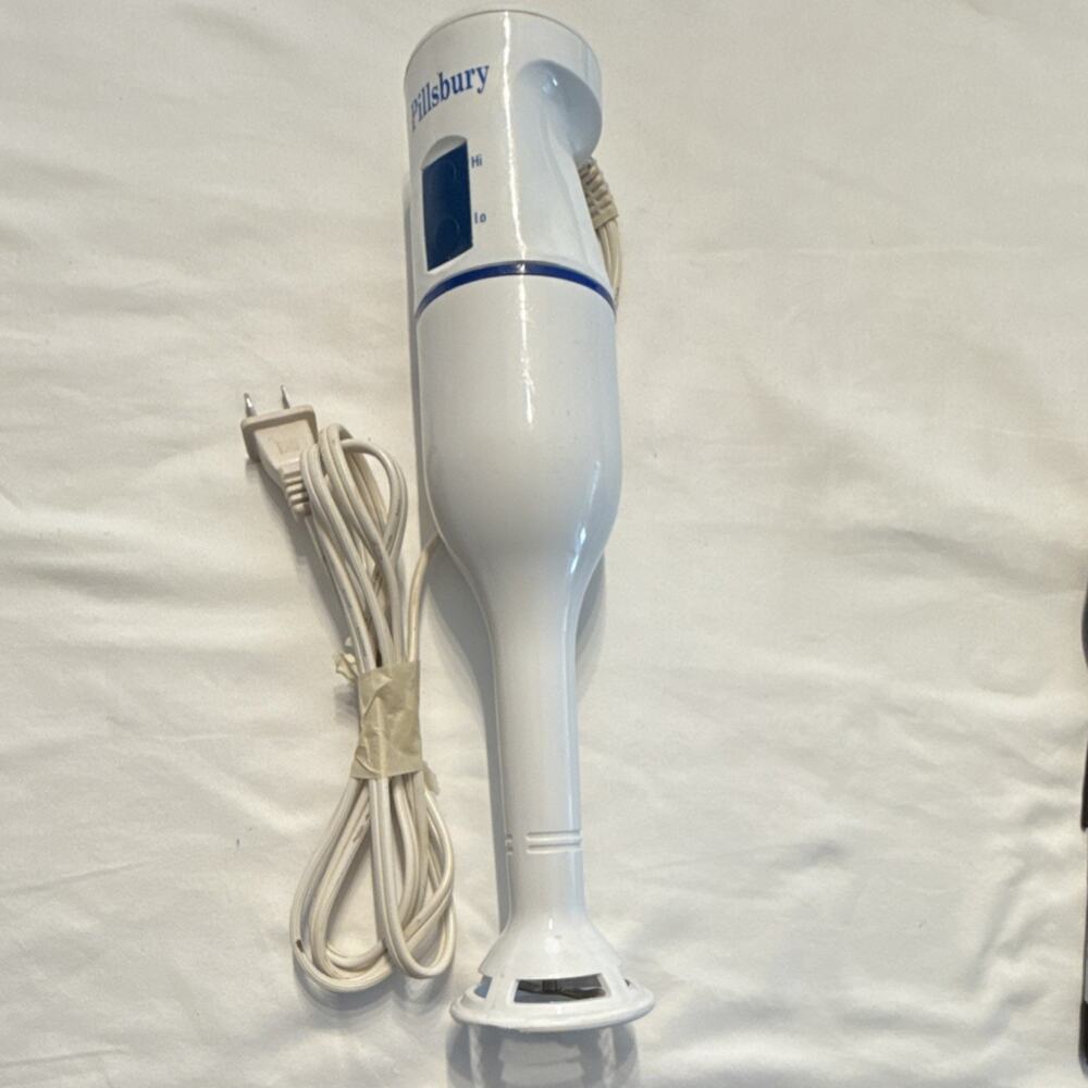 Pillsbury PHB-2700 Handheld Blender 120W Electric White, 2 Speeds, Easy Clean